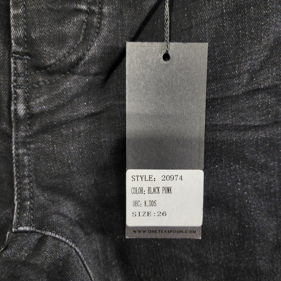 New One Teaspoon Raw Hem Split Skinny Jeans - Picture 6 of 8